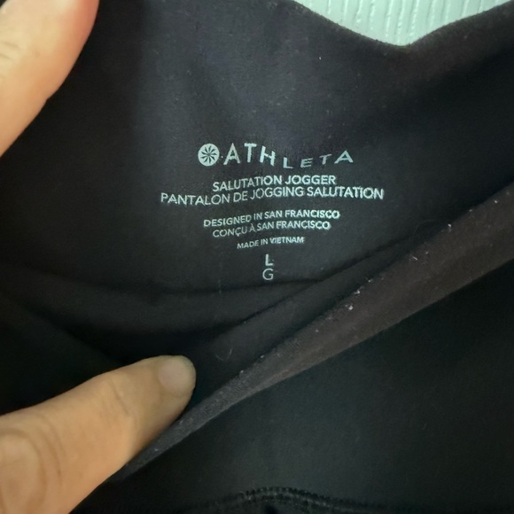 Athleta Salutation Jogger Women’s Large Black - Picture 2 of 4